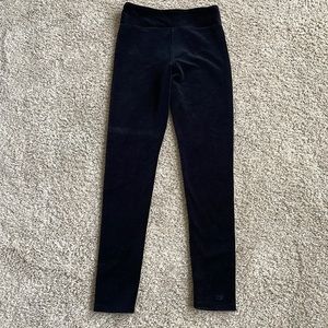 Vineyard Vines girls black velour leggings